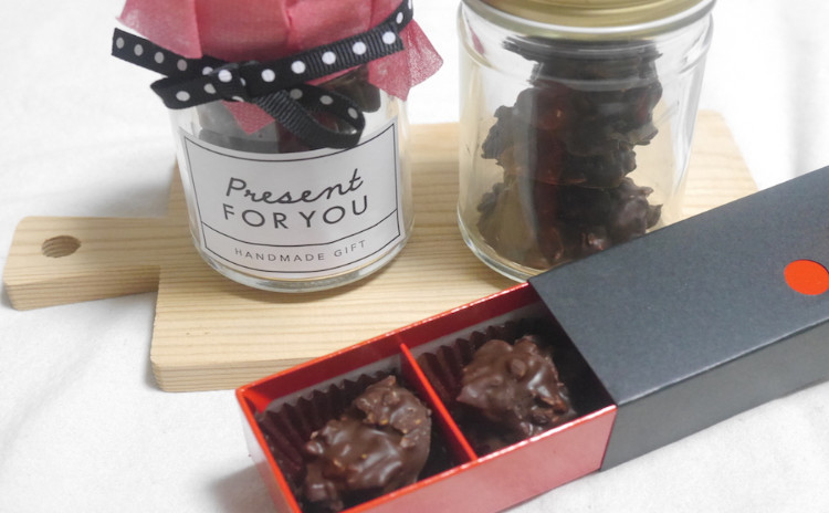 バレンタインレッスン❤︎アーモンドロシェ&チョコブリュレ