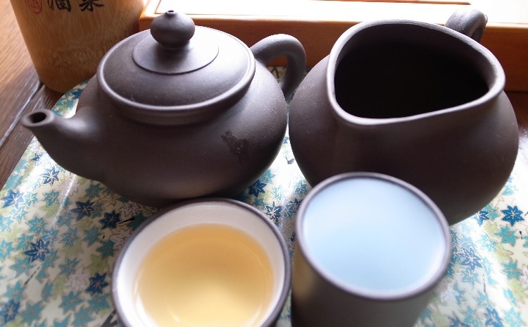 【飲茶・中国茶のプチお土産付き】柚子まん・海老と豚のジャンボ焼売・くるみ汁粉・工夫茶器で楽しむ中国茶
