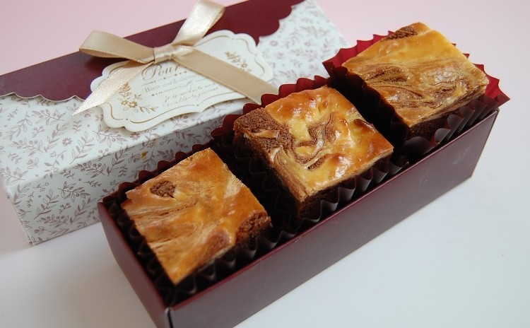 【プロが教える】チョコ焼き菓子『チーズマーブルブラウニー』一人20個~40個