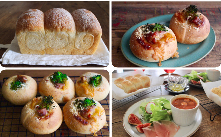 *天然酵母でパン作り*楽しい成型のテリヤキチキンパン*簡単なテリヤキチキンのレシピ付き。*シンプルな山食をマスター!*ランチプレート付き!試食は講師の作ったパンを!お作りになったパンは全て持ち帰りできます*