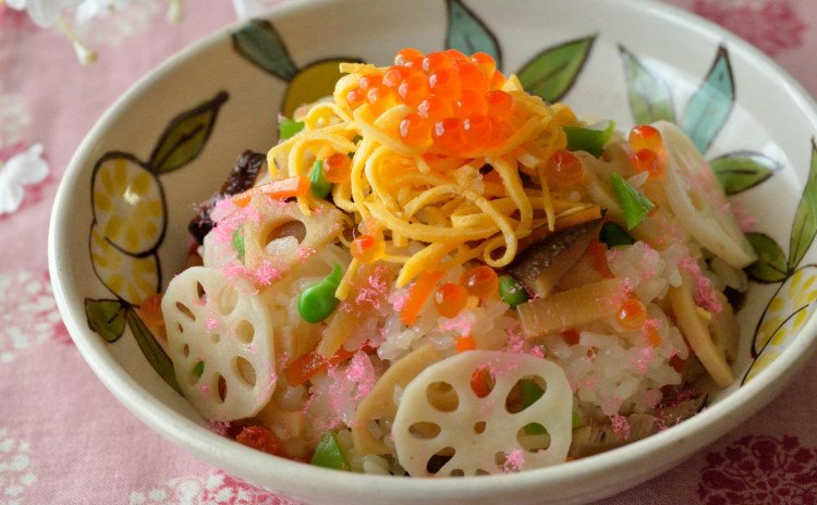 お魚の和風あんかけ&五目ちらし寿司♡定番にしたい副菜も盛り沢山♪春の和食献立です♪