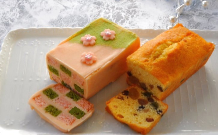 春色レッスン~2種の和風パウンドケーキ