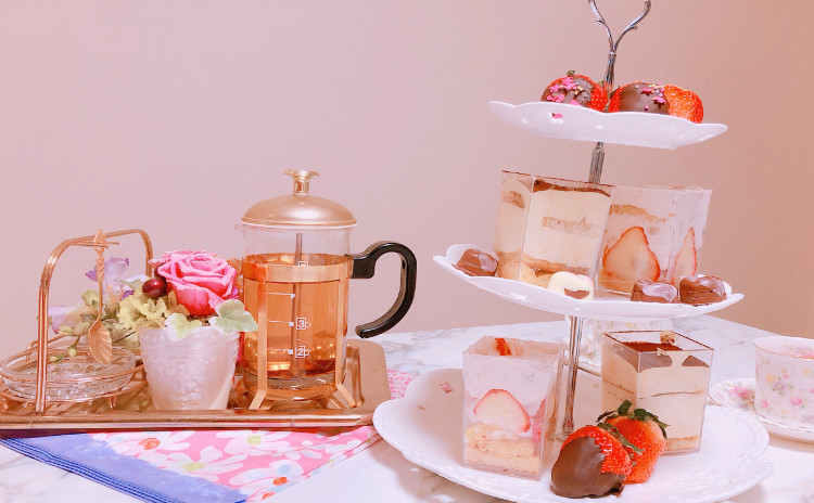 グルテンフリーティラミス&いちごのティラミス〜豪華全5品。愛されバレンタイン。