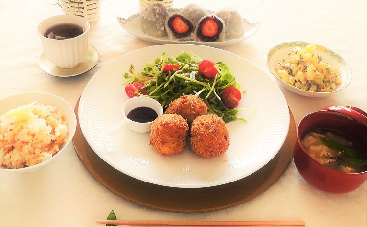 ちょっぴり大人なコロッケ定食 全6品