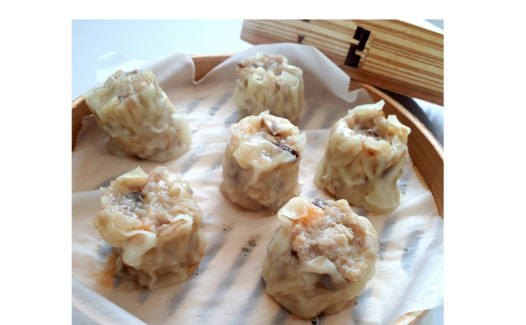 【お砂糖不使用★ヘルシー中華】①ひき肉と白菜のクリーム煮、②海老焼売/12個作成、8~10個お持ち帰り