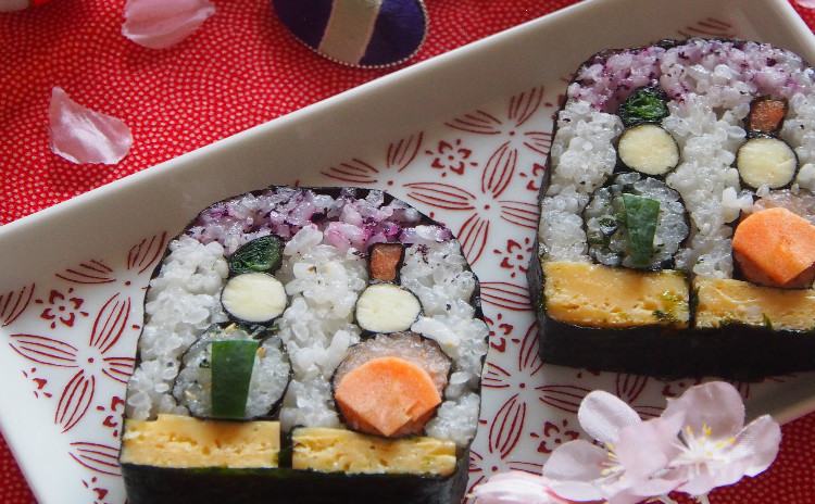 飾り巻き寿司(めおと雛)レッスン