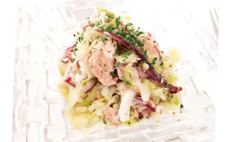 【砂糖不使用★ヘルシー洋食】①海老100%の揚げないプリっプリ海老カツ(※1個は海老カツマフィンにします)、②マヨネーズ不使用!オイル不使用!あっさりタルタルソース、③ツナのコールスローサラダ