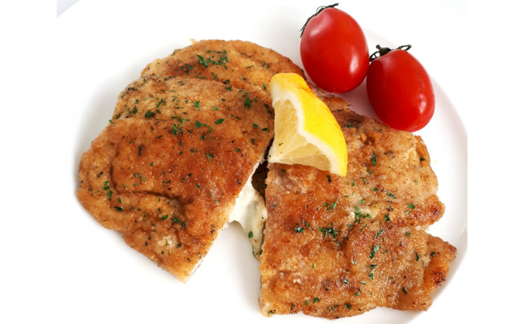 3月で終了!【お砂糖不使用★春のヘルシー洋食】①とろ~りモッツァレラ香草生パン粉カツレツ、②そら豆のポタージュ、③クレソンと新玉ねぎとごぼうの生ハムサラダ