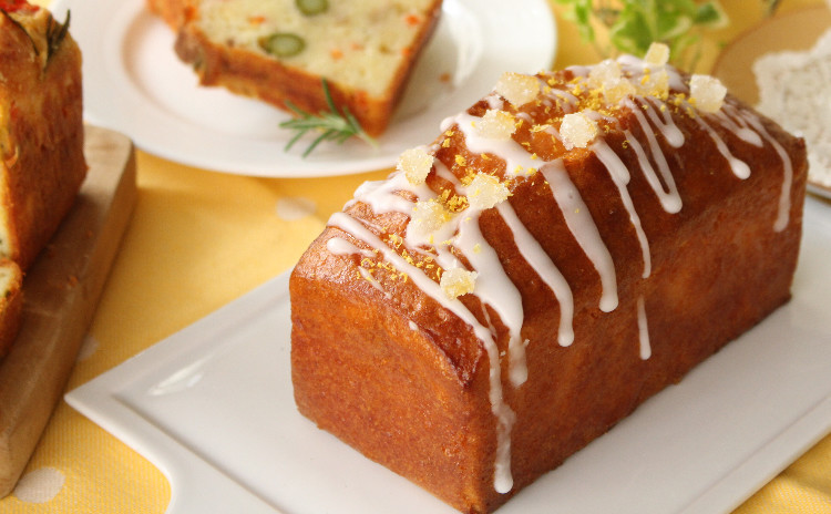 レモン香るケーク・シトロンと旬の野菜のケーク・サレ紅茶のババロア