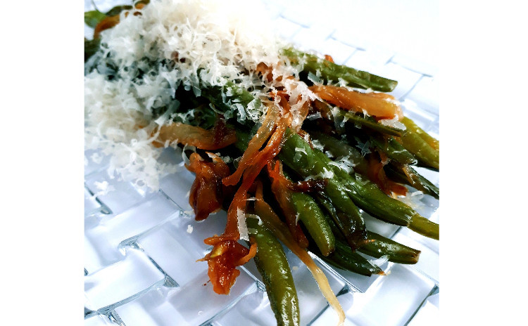 習わなきゃ損です!【ヘルシー洋食レッスン】①『軽やかなバジルペースト』、②『応用:ジェノベーゼパスタ』、③『じゃが芋といんげんのバジルサラダ』、④『いんげんのくたくた煮』