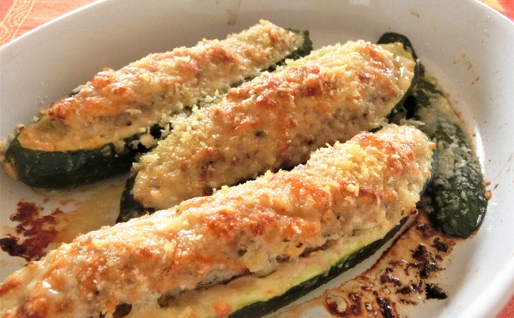 初夏から夏に向けて~ズッキーニの肉詰め焼き、カツオのマリネ