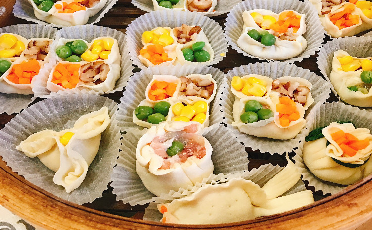 細工シュウマイ(四喜、金魚)と炊飯器で豉油雞など
