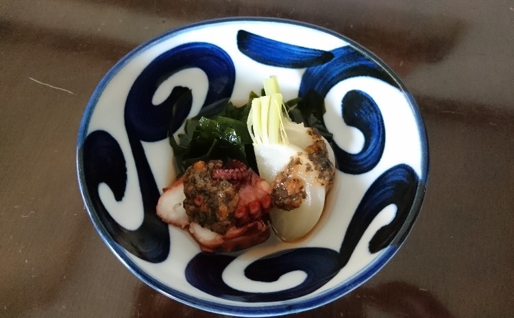 鯵の三枚卸しの実習あります