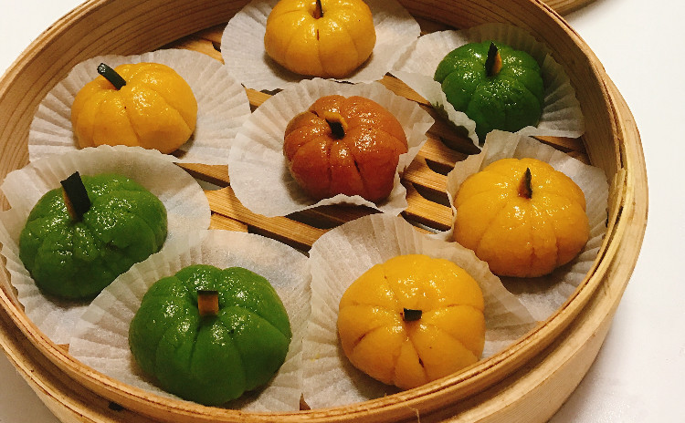 カラフルかぼちゃ団子と中華レッスン