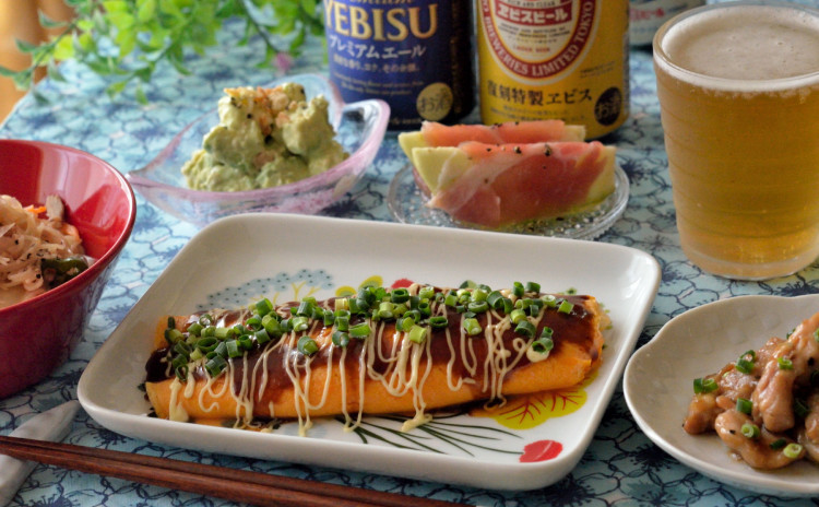 おうち居酒屋の定番メニュー♪せせりポン酢&とんぺい焼き、そうめんチャンプルも♪