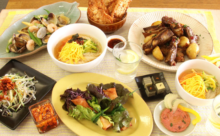 【7月】 各国料理で家飲み♪ おうちバル 〆は韓国麺♡