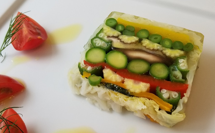 新鮮夏野菜で創作フレンチ