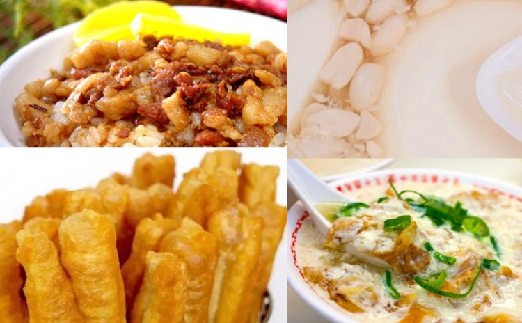 台湾の屋台料理大集合!魯肉飯&油条&塩豆乳&豆花