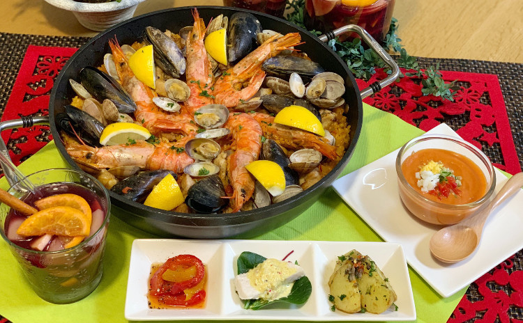 ヘルシー!お酒にも合う!スペイン料理5品「パエリアをフライパンで簡単につくろう」