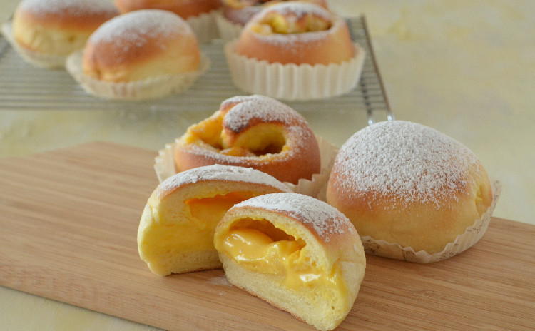 冷やしクリームパン! レーズンクリームロール&レモンクリームパン ランチ付き