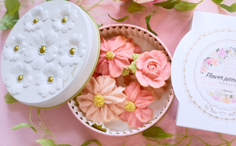 【ギフト缶付き】さくさくほろほろ♪お花のぼうろ