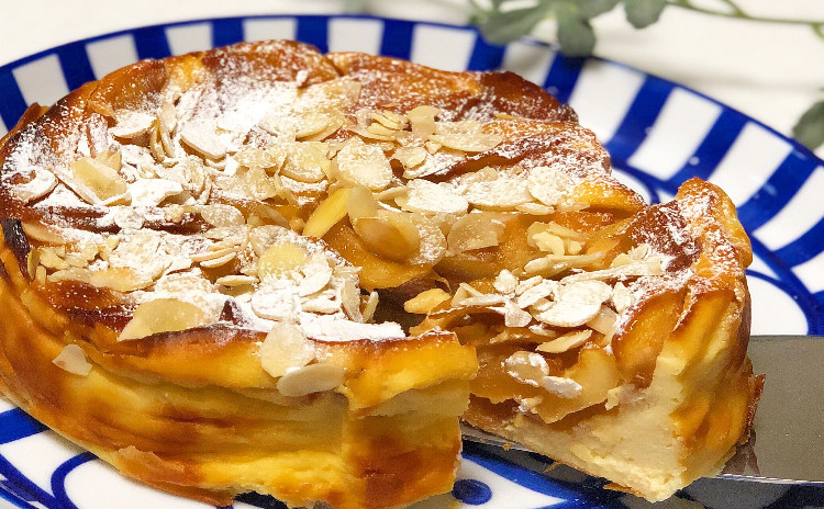 ナチュラルスイーツレッスン☆カラメルりんごチーズケーキ(15cmホールお持ち帰り付き)