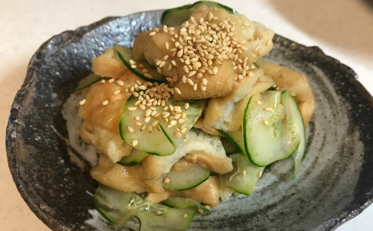 新潟のお麩を使って☆低温豚しゃぶしゃぶさらだ