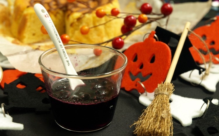 かぼちゃのハロウィンケーキ&ブルーベリーソース♪5号サイズ1台持ち帰り♪