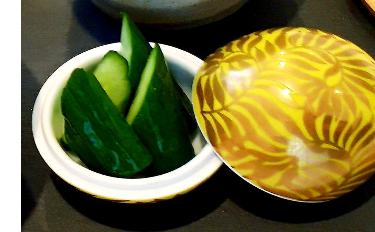ACO’s代表作 ‼️超オススメ‼️【逸品和食】①絶品胡麻だれ鯛茶漬、②大根の梅肉和え、③オマケ:野菜の水漬け