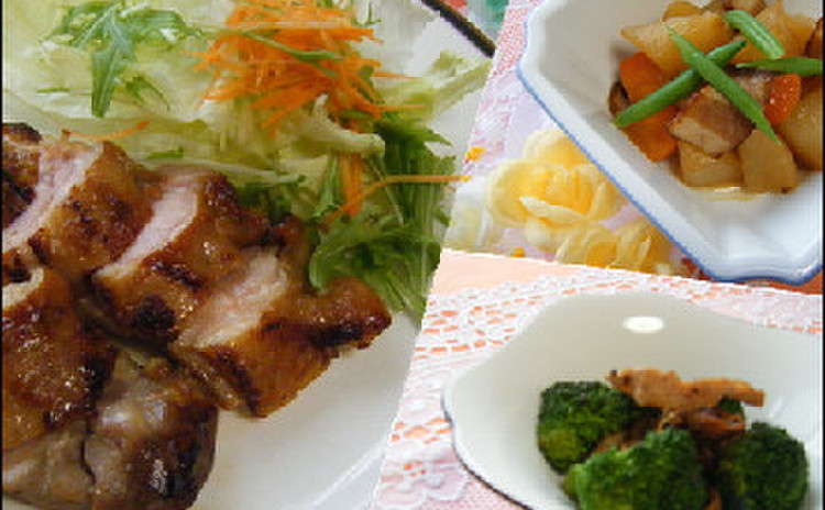 冬野菜を堪能☆柚子風味チキンソテー&大根のハイカラ煮&ブロッコリ炒め