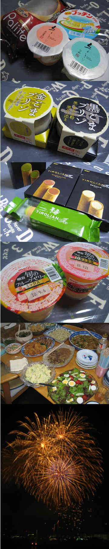 冷たいおやつと花火大会 Korochiroのごはん日記