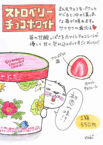 六花亭 ストロベリーチョコホワイト のび猫のごはん日記