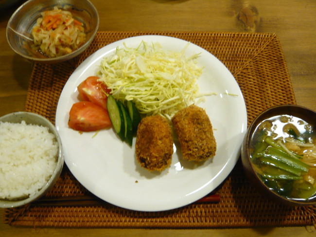 かぼちゃコロッケの献立 まめりんこのごはん日記 クックパッドブログ