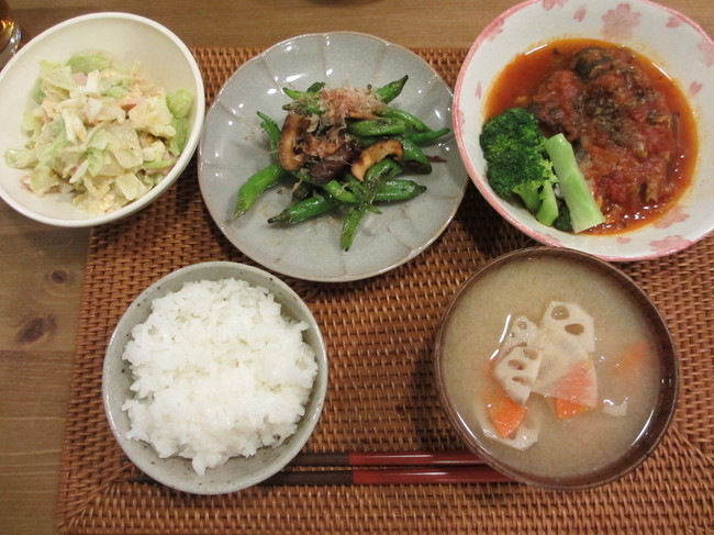 さんまのトマト煮の献立 まめりんこのごはん日記 クックパッドブログ