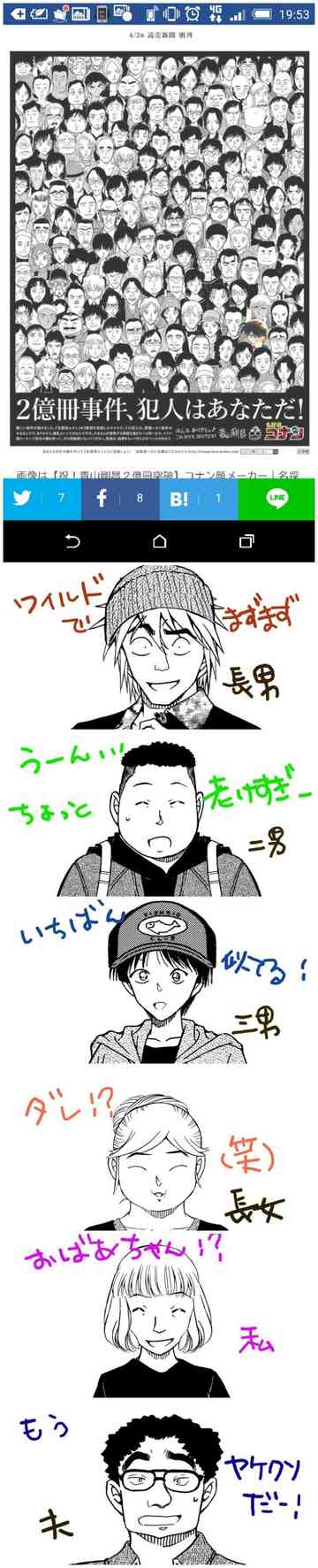 コナン顔メーカー やってみました じんとっとのごはん日記
