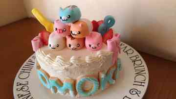 スプーンペットあつめのキャラクターケーキ めぐぺ のごはん日記