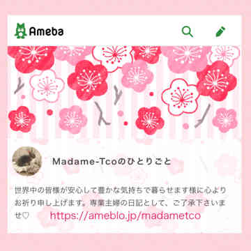 Tcoのひとりごと Madameーtcoのごはん日記