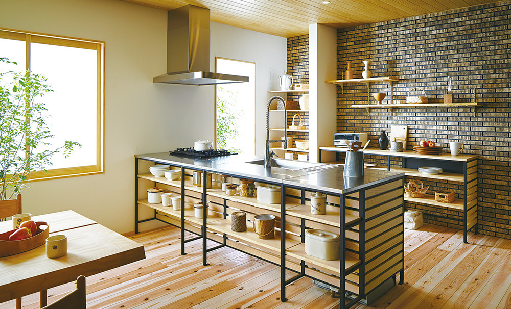 フレームキッチンの特徴とは たのしいキッチンmag By Cookpad 理想を叶えるキッチンと住宅 リノベーションのウェブマガジン