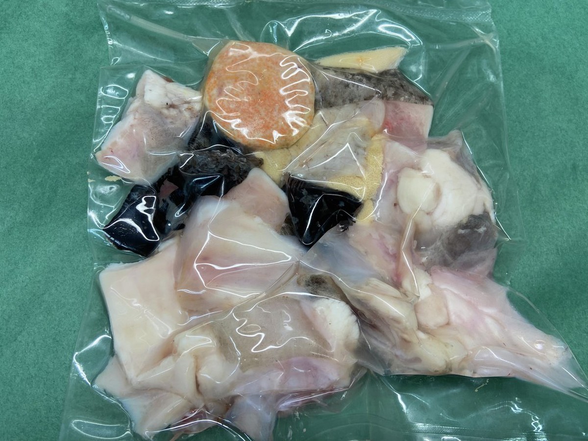 国産アンコウ あら 皮 卵の簡単調理霜降りカット クックパッドマート 毎日が楽しみになる お買いもの