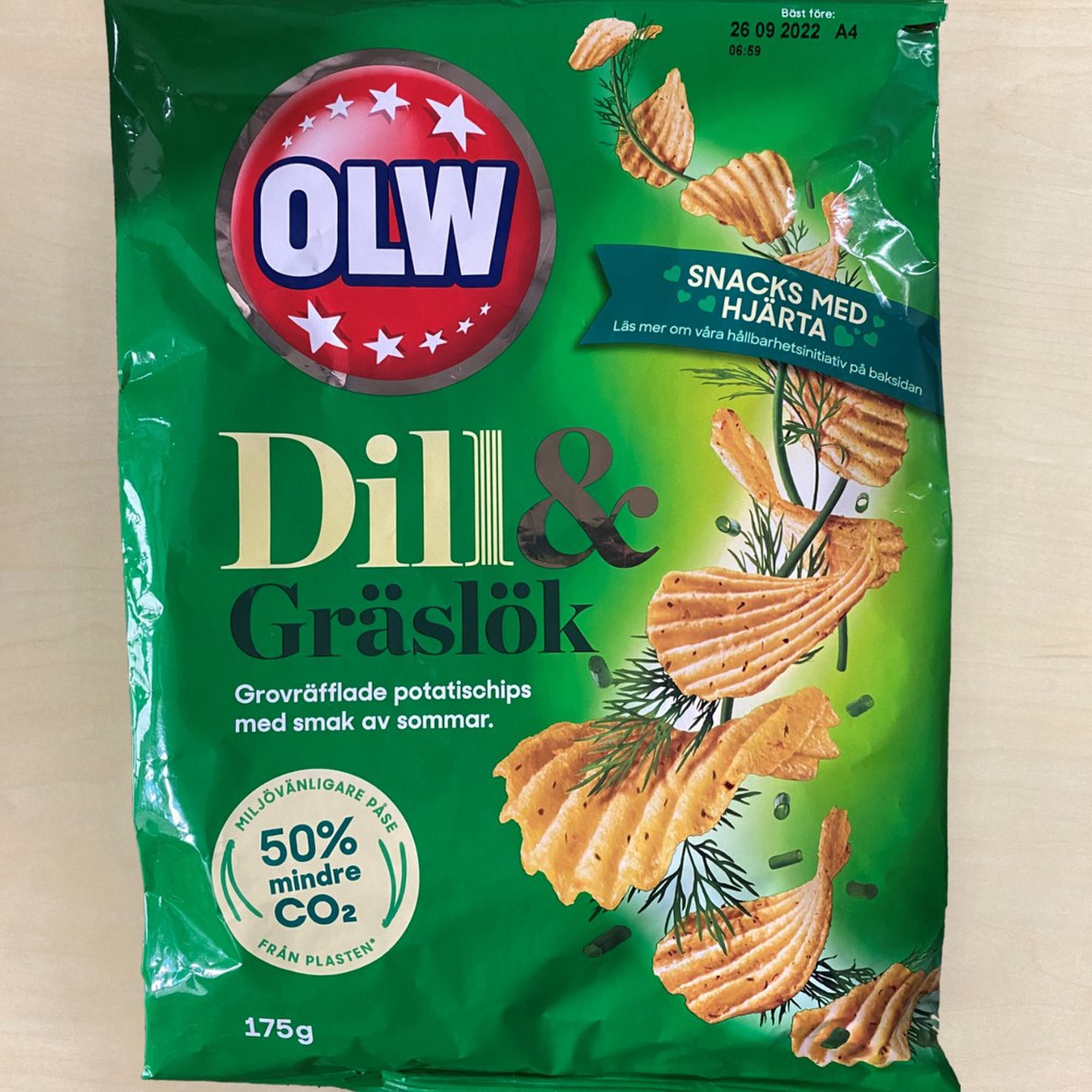 スウェーデン産 ポテトチップス ディル チャイブ味 クックパッドマート 毎日が楽しみになる お買いもの