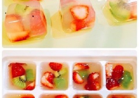 夏のおやつに 製氷皿で ひとくちゼリー が簡単に作れた クックパッドニュース 夏のおやつに 製氷皿で ひとくちゼリー が簡単に作れた クックパッドニュース