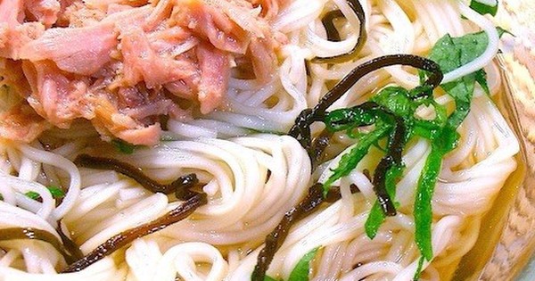 茹でて和えるだけ 塩昆布そうめん が簡単で あとをひく美味しさ クックパッドニュース