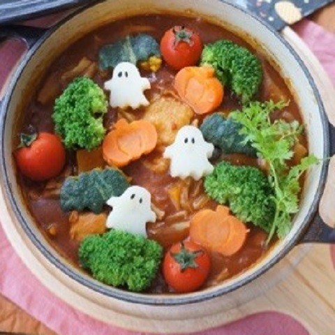 クックパッドニュース ハロウィン仕様の トマトカレー鍋 がテンション上がる 毎日新聞