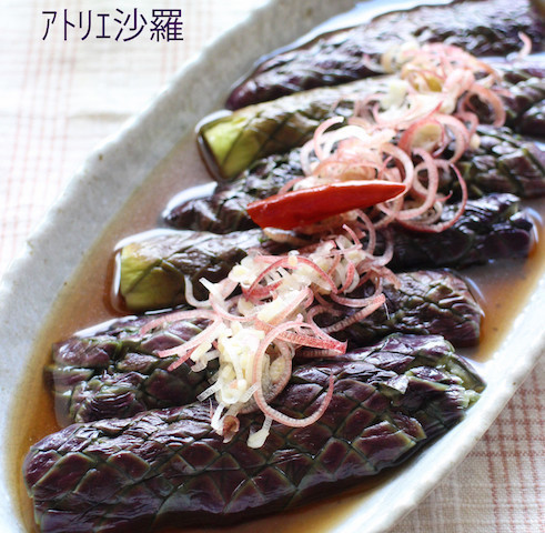 変色せずにキレイな紫色の「なすの煮びたし」をレンジで作れる方法って?
