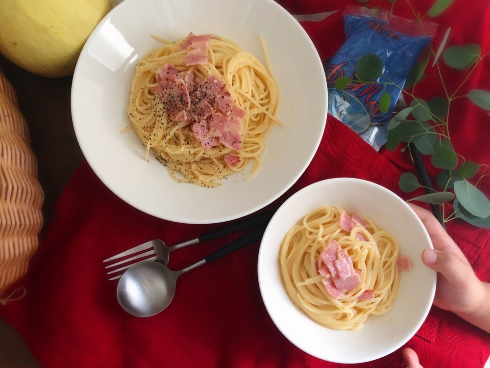 今夜の食卓の用意はお任せ!子どもだけで作れる簡単「カルボナーラ」【今日から始める親子クッキング vol.11】
