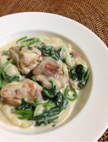 クックパッドニュース フライパンでラクラク チキンとほうれん草のクリーム煮 の洋風時短献立 毎日新聞