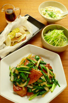 【きじまりゅうたの料理教室16年9月】レバニラ炒め定食