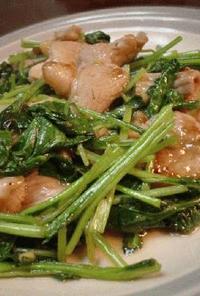 猪肉炒青菜「豚肉と小松菜の炒め物」