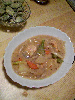 鮭と野菜の生姜ぽかぽかシチューの画像