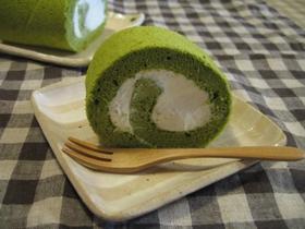 お抹茶★スフレロールケーキ